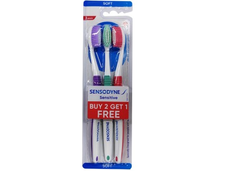 Cepillo Dental Sensodyne Sensitive Soft pack paga 2 lleva 1 gratis